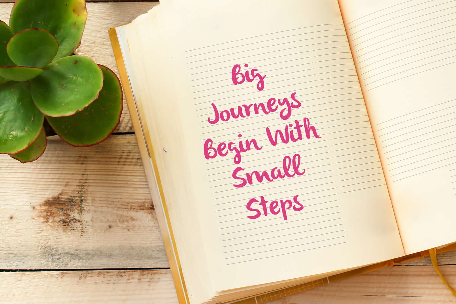 big journeys begin with small steps