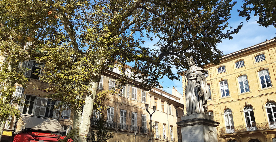Cours Mirabeau street, Aix-en-Provence, France